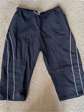 BDG Black Athletic Pants with White Tag Stitching